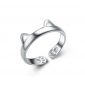 Silver katt ring