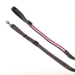 hundkoppel led rosa
