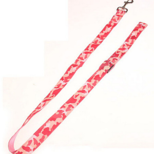rosa camouflage led hundkoppel